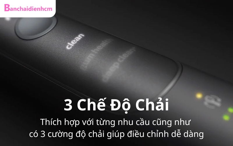 Với 3 chế độ chải phù hợp với từng nhu cầu sử dụng riêng biệt