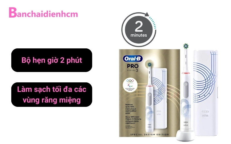 Bộ hẹn giờ 2 phút Oral-B Pro 3 Olympic