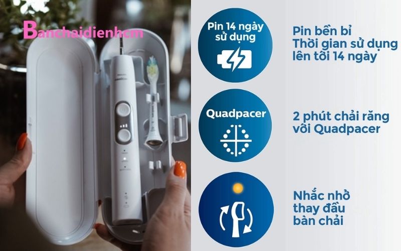 Điểm nổi bật trên Set 2 Philips Sonicare 6100