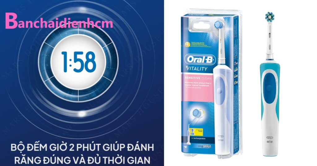 Bộ đếm 2 phút trên Oral-B Vitality