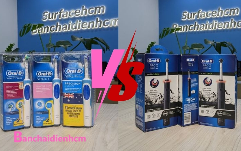 So sánh Oral-B Vitality vs Oral-B Pro 3 3000