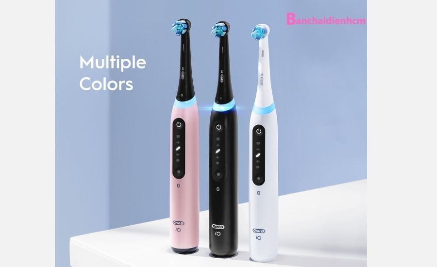 Bàn chải điện Oral-B iO Series 5 Chính Hãng màu đen, thiết kế hiện đại, thân máy chống trượt