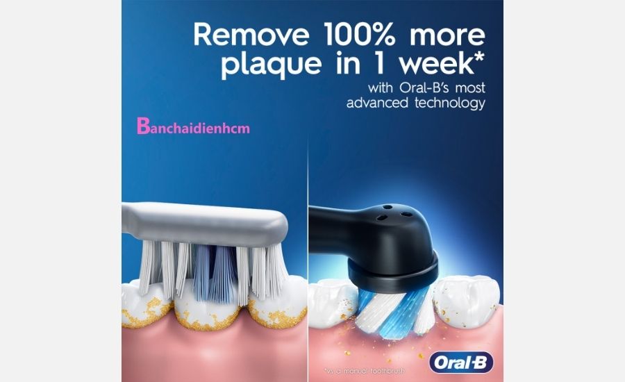 Đầu bàn chải Oral-B iO Series 5 Ultimate Clean với lông bàn chải tròn bao phủ từng kẽ răng