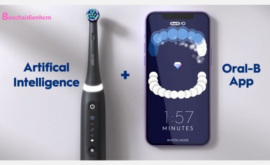 Oral-B iO Series 5 kết nối Bluetooth với ứng dụng Oral-B để theo dõi thói quen chải răng