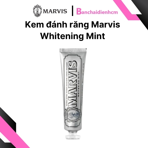Kem Đánh Răng Marvis Whitening Mint 85ml Chính Hãng