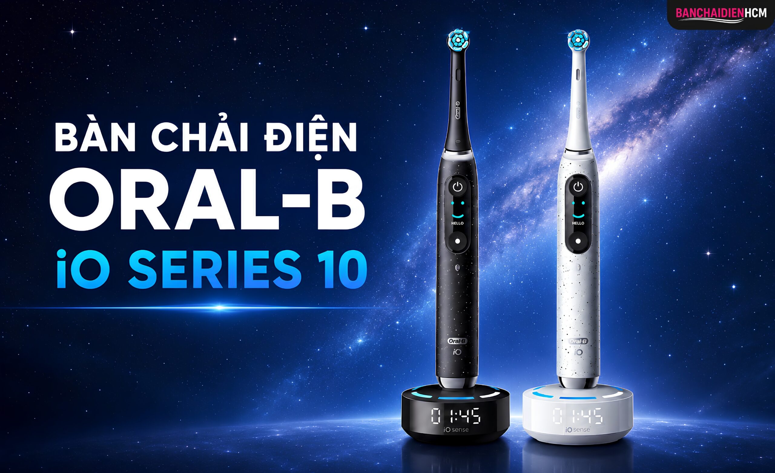 Bàn chải điện Oral B iO Series 10 là mẫu cao cấp trong hệ sinh thái Oral B iO