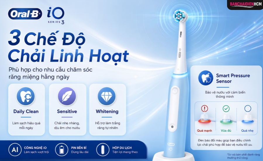 Bàn chải điện Oral-B iO Series 3 Chính Hãng