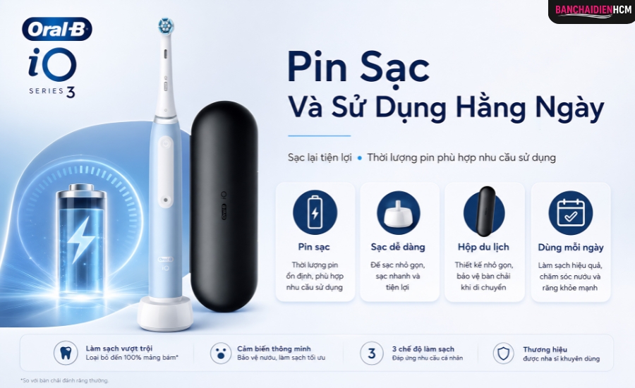 Bàn chải điện Oral-B iO Series 3 Chính Hãng