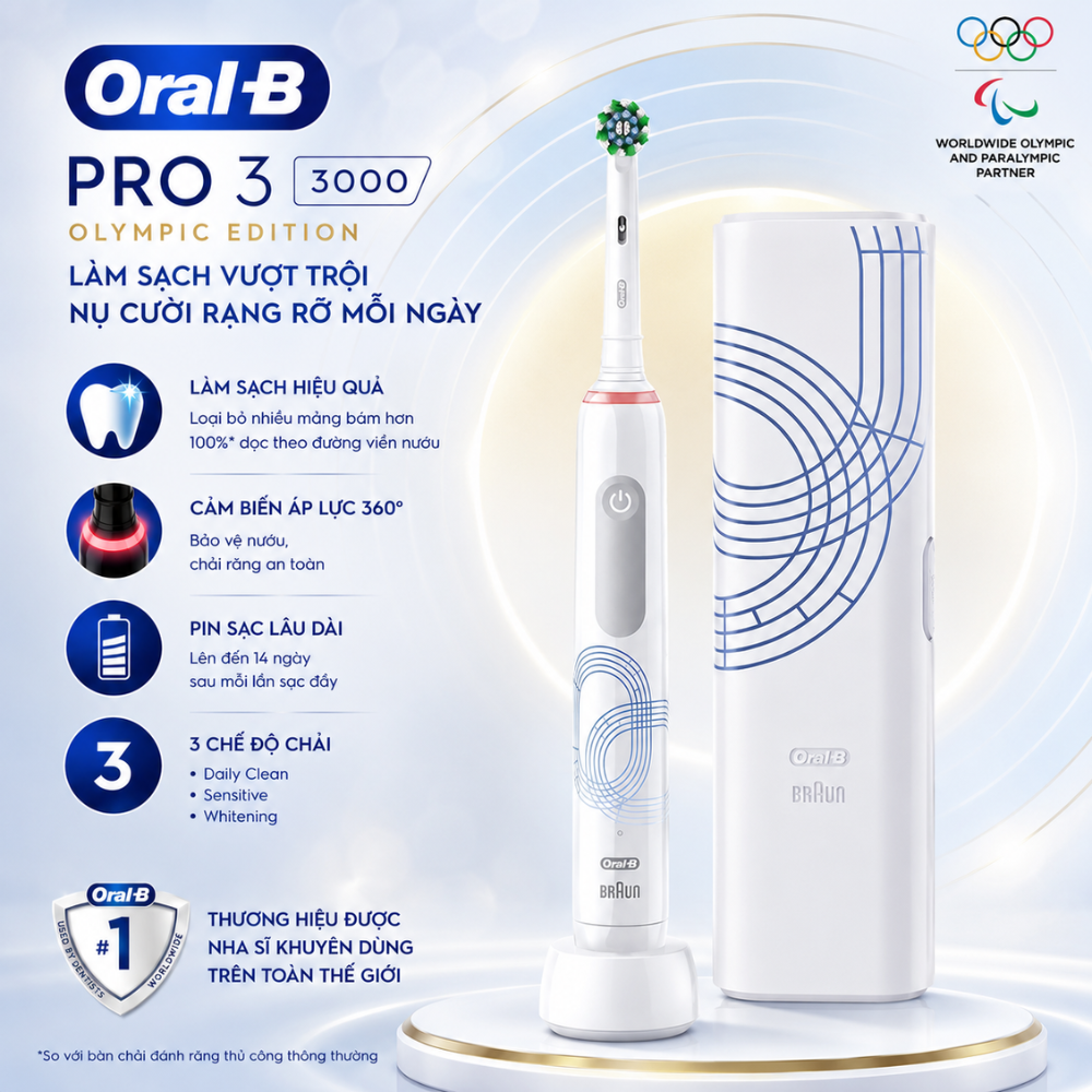 Bàn chải điện Oral B Pro 3 Olympic