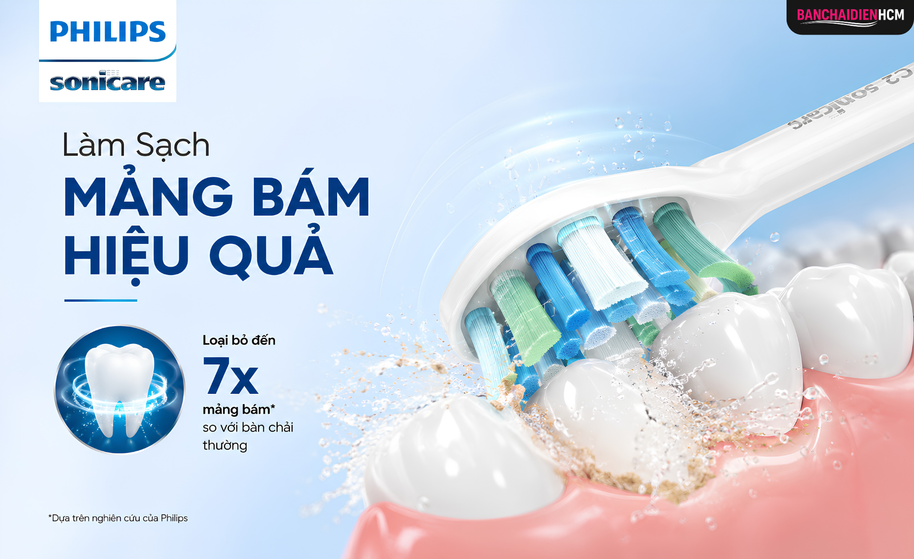 Làm Sạch Mảng Bám Hiệu Quả Đồng Thời Dịu Nhẹ Với Nướu