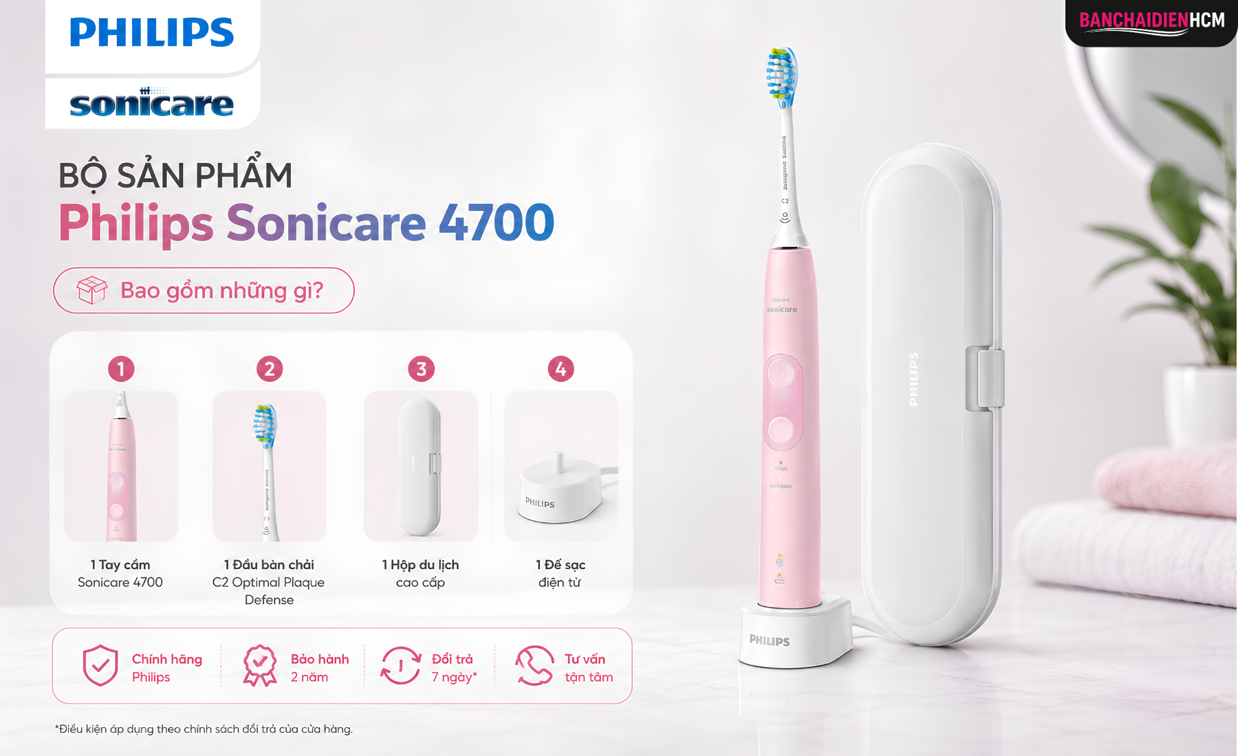 Bộ Sản Phẩm Philips Sonicare 4700 Bao Gồm Những Gì
