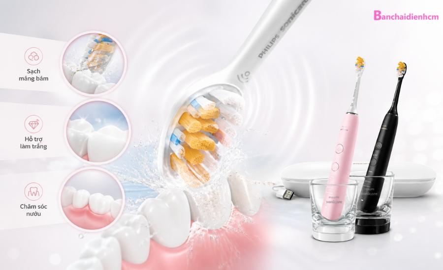 dau ban chai cua philips sonicare diamondclean 9000