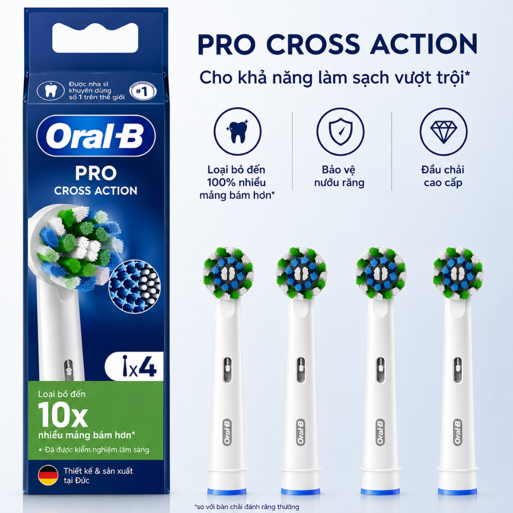 Đầu bàn chải Oral B Cross Action