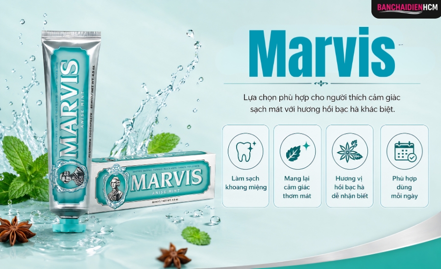 Kem Đánh Răng Marvis Anise Mint