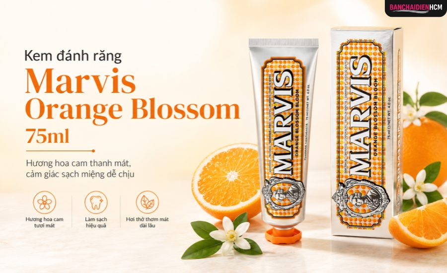 Kem đánh răng Marvis Orange Blossom