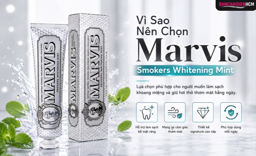 Công Dụng Của Kem Đánh Răng Marvis Smokers Whitening Mint