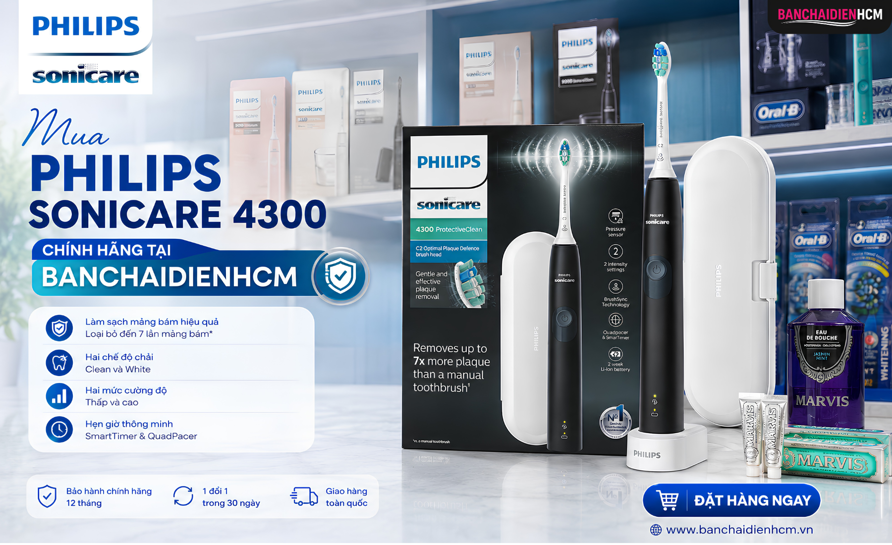 Mua Philips Sonicare 4300 Chính Hãng Tại Banchaidienhcm