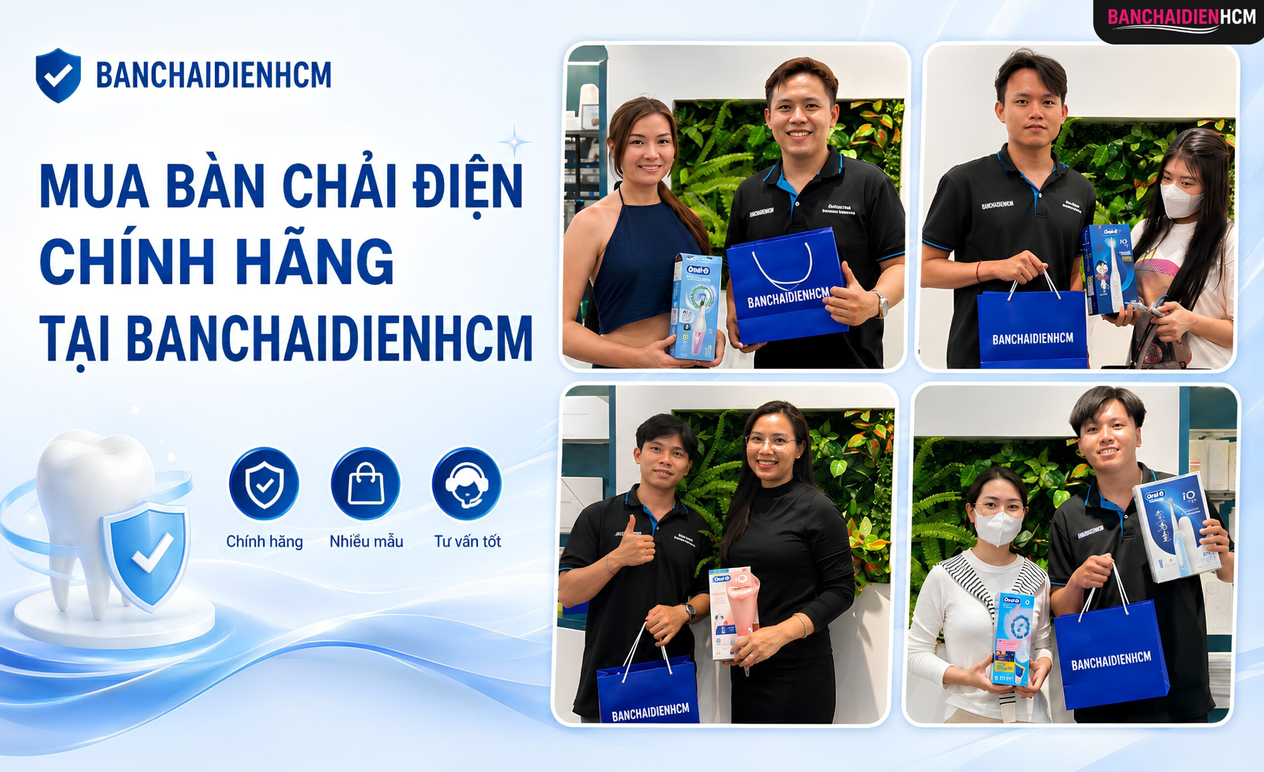 Mua Bàn Chải Điện Chính Hãng Tại Banchaidienhcm