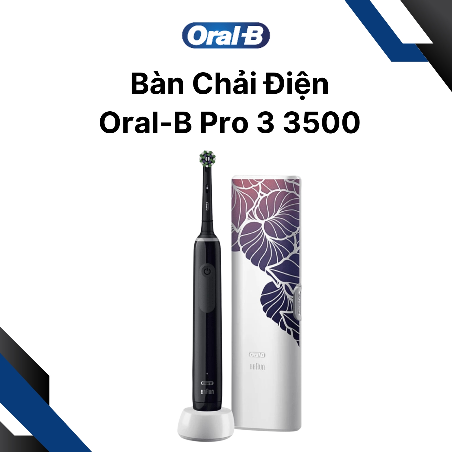 Bàn chải điện Oral-B Pro 3 3500 Chính Hãng - Ảnh 3