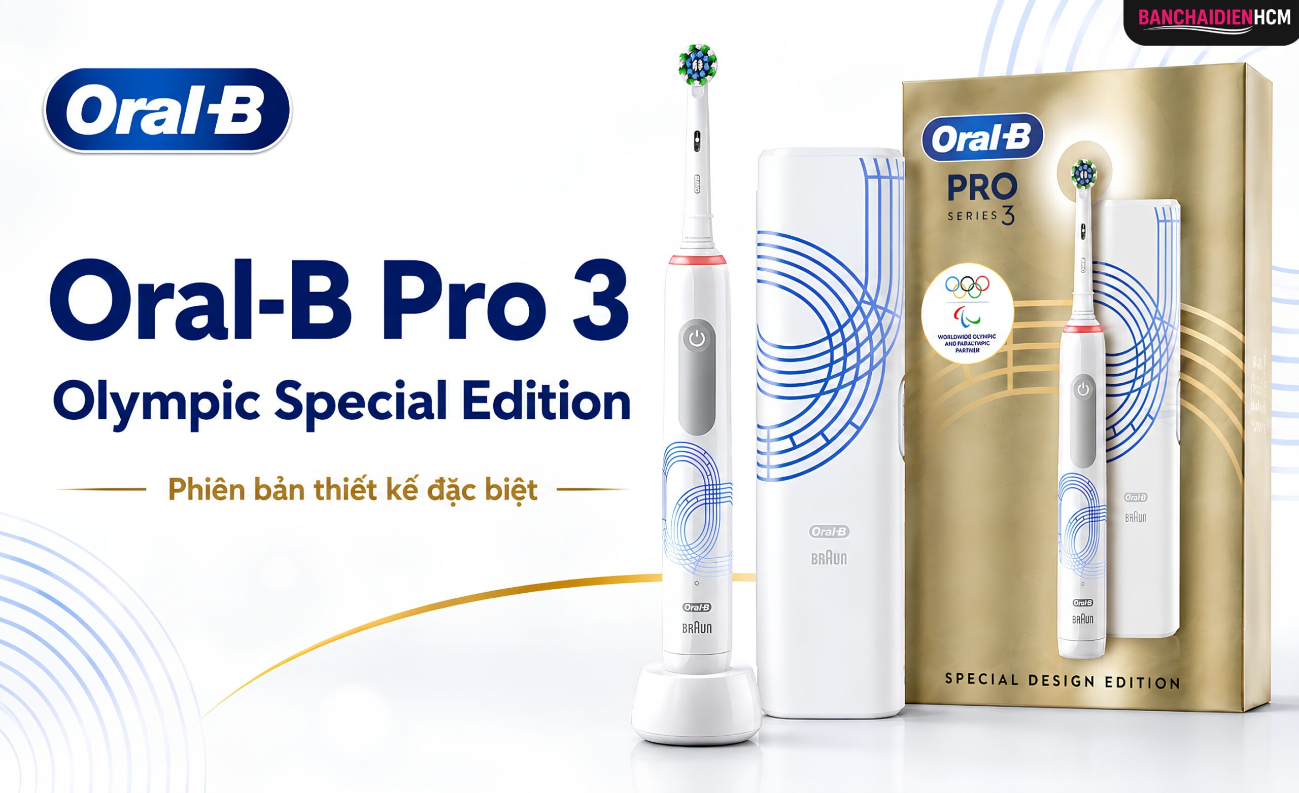 Bàn chải điện Oral-B Pro 3 Olympic Special Edition Chính Hãng
