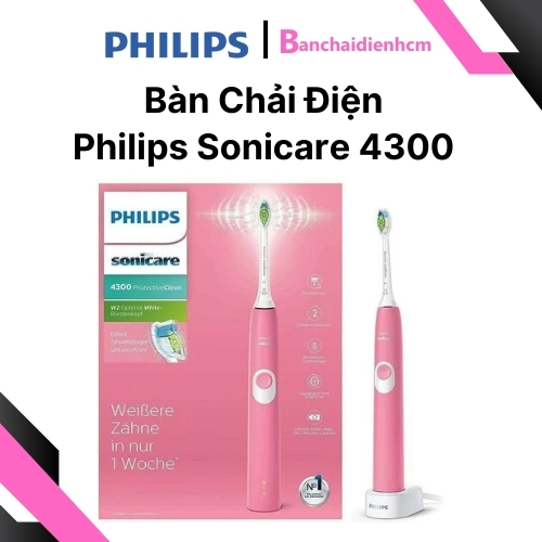 Bàn chải điện Philips Sonicare 4300 Chính Hãng - Ảnh 4
