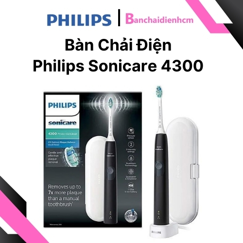 Bàn chải điện Philips Sonicare 4300 Chính Hãng - Ảnh 2