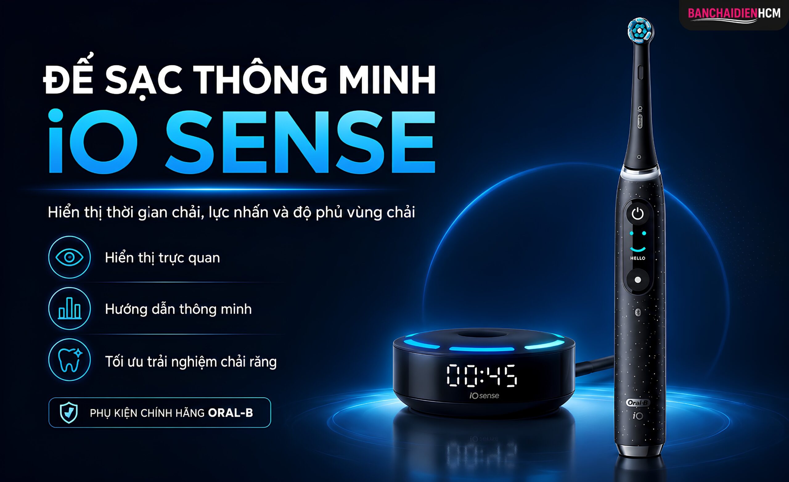 Đế Sạc Thông Minh iO Sense - Trải Nghiệm Cao Cấp