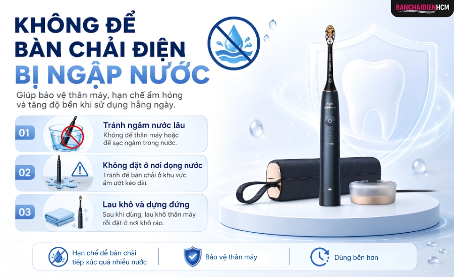 Dù sản phẩm có khả năng kháng nước, người dùng vẫn nên dùng theo hướng dẫn của hãng để sản phẩm hoạt động ổn định hơn