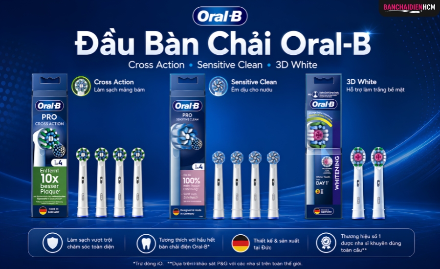 Đầu bàn chải dành cho bàn chải điện Oral B