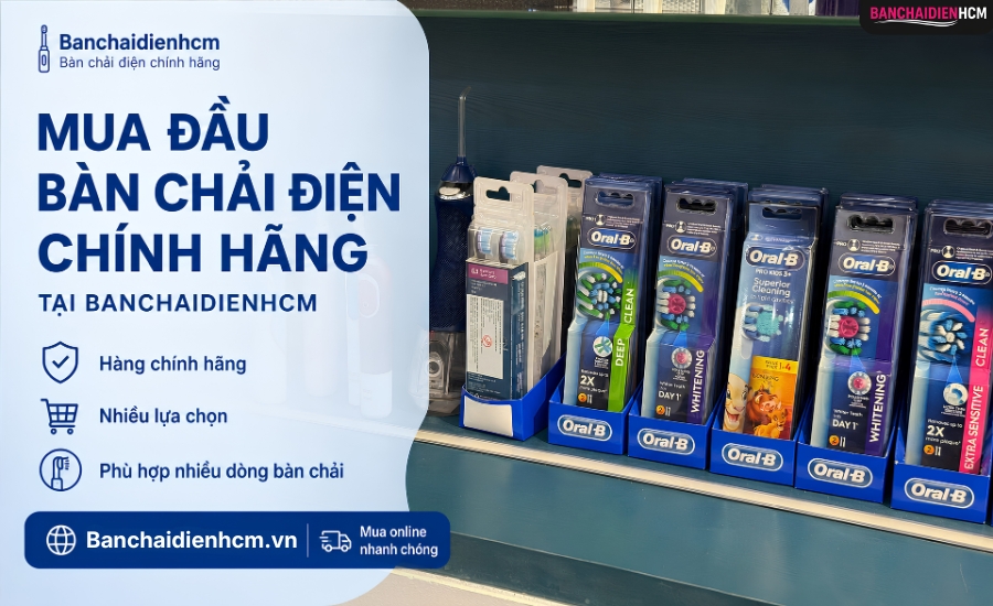Mua Đầu Bàn Chải Điện Chính Hãng Tại Banchaidienhcm