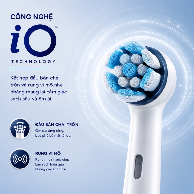 Bàn chải điện Oral-B iO Series 2 Bản Nha Khoa Chính Hãng - Ảnh 6