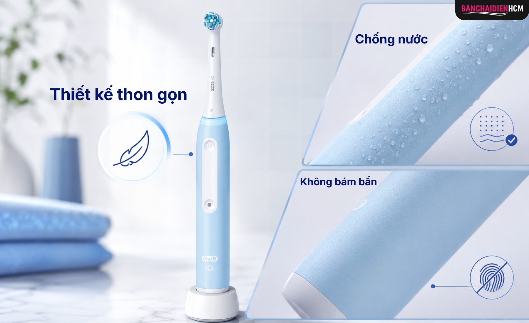 Thiết Kế Thân Máy Thọn Gọn, Chất Liệu Chống Trơn, Không Bám Đen Khi Dùng