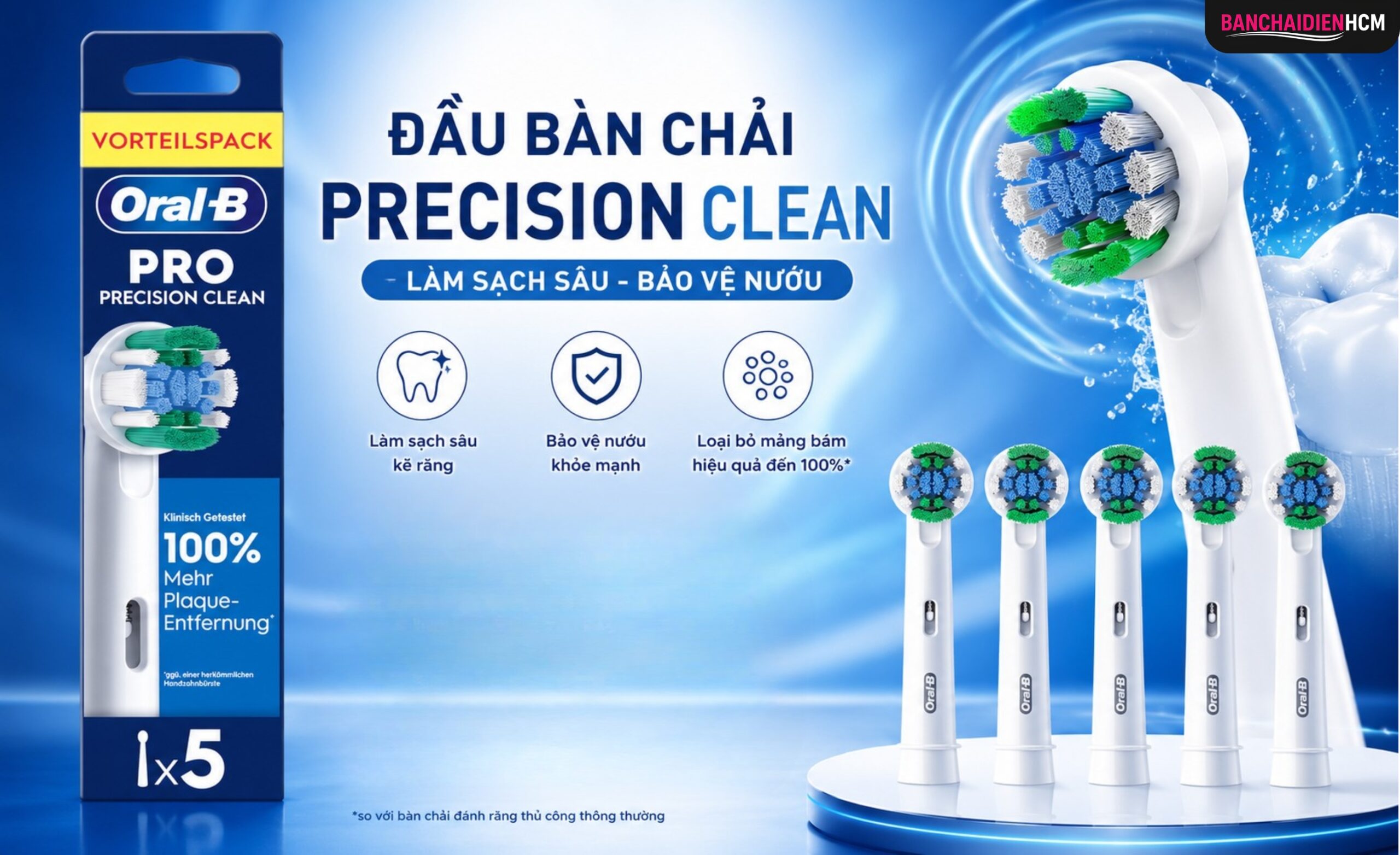 Đầu chải Precision Clean