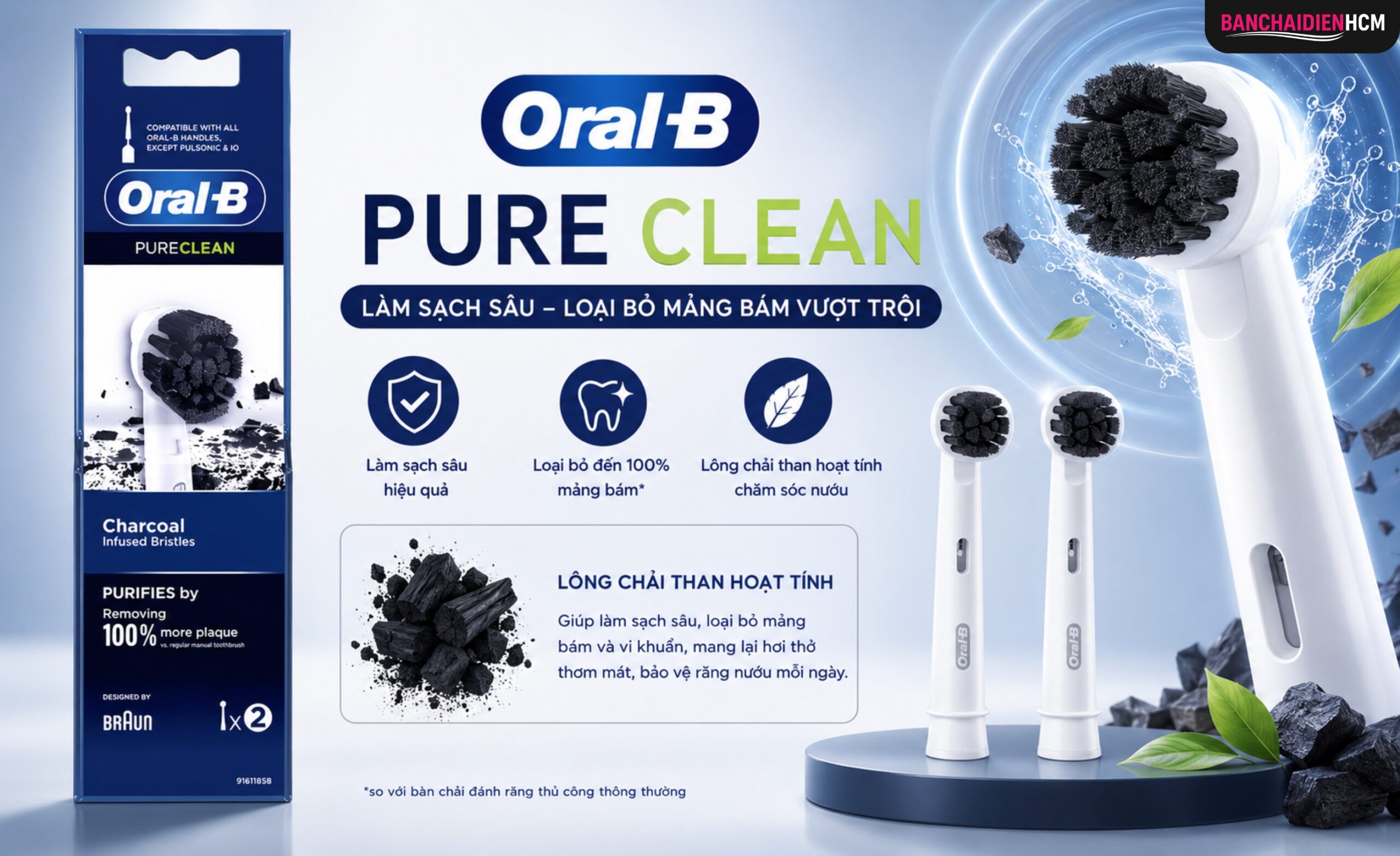 Đầu chải Pure Clean