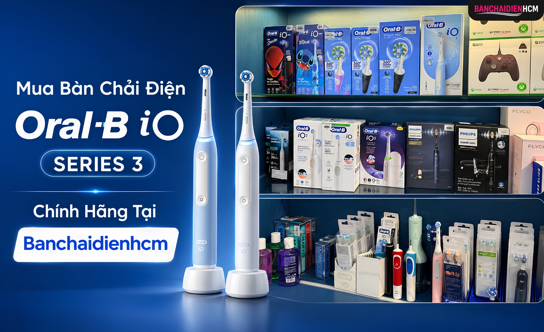 Mua Bàn Chải Điện Oral B iO Series 3 Chính Hãng Uy Tín Tại Banchaidienhcm